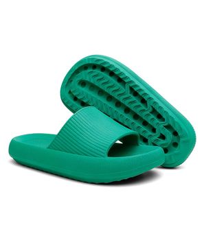 Chinelo Nuvem Slide Leve Confortável Moderno Valentina Kister Verde