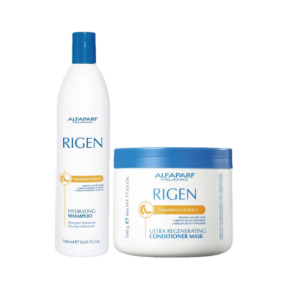 Kit Alfaparf Rigen - Shmapoo 500ml + Máscara 500ml