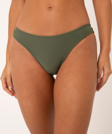 biquíni calcinha tanga asa delta com proteção uv50+ verde militar