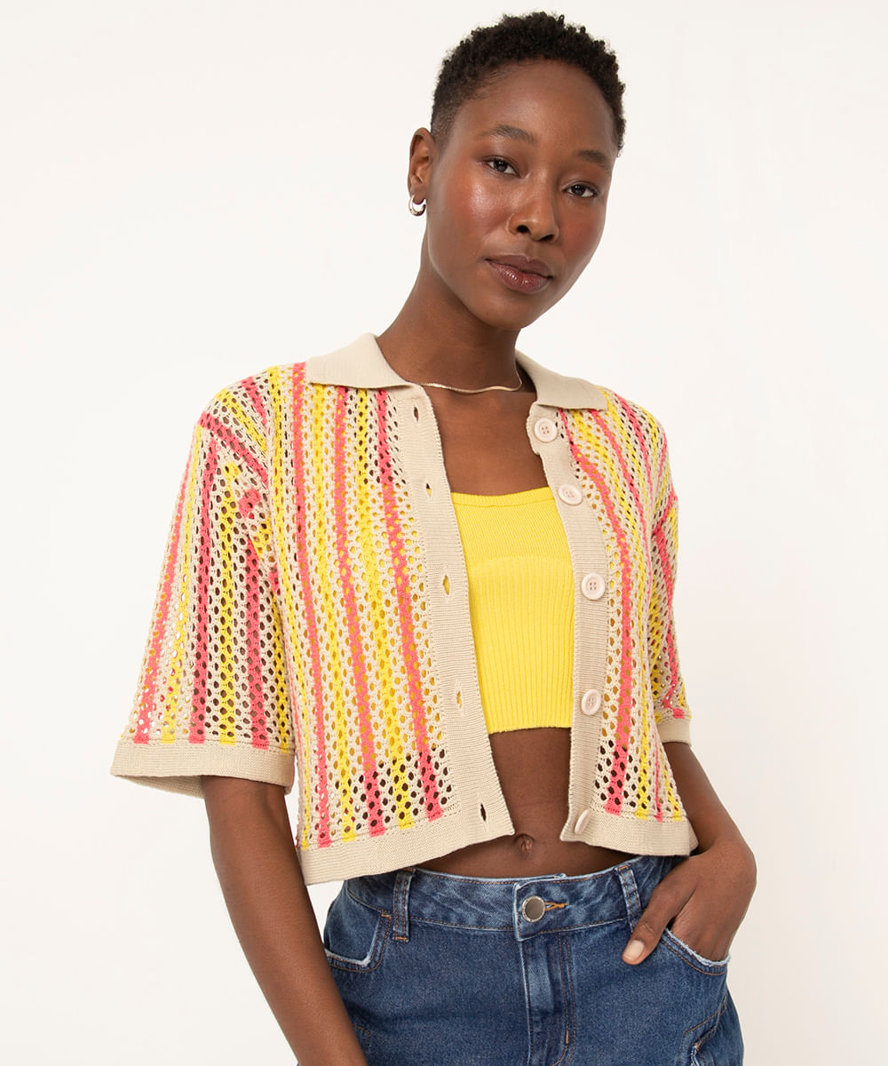  Bolero de crochê, da C&A