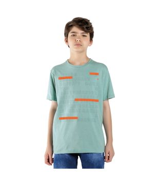 Camiseta Teen Masculina Lemon Meia Malha Verde