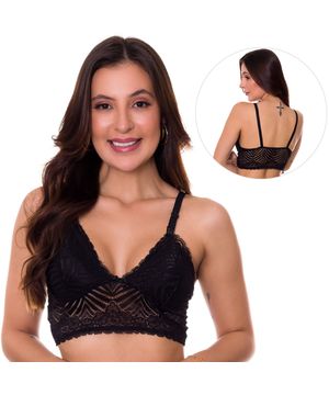 KIT 2 Sutiãs Amamentação em Renda sem Bojo Lingerie Pós Parto Moda de Baixo - V159 Multicor