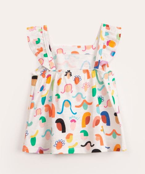 blusa infantil diversidade mooui off white
