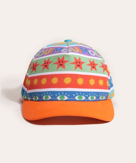 boné infantil aba curva mundo mooui multicor
