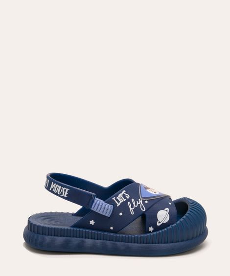 sandália infantil mickey grendene azul
