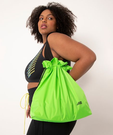 bolsa esportiva verde neon