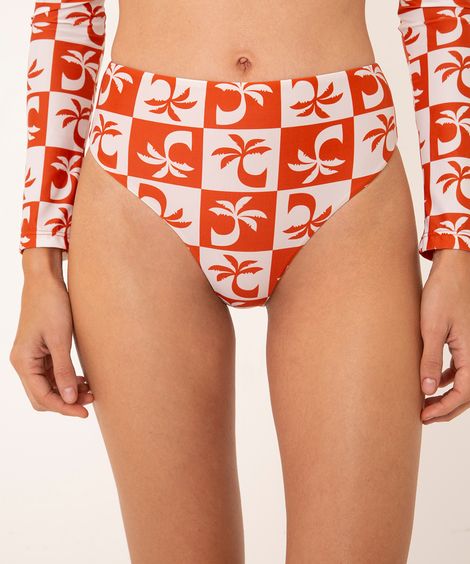 biquíni calcinha tanga hot pants orla cosmo com proteção uv50 laranja