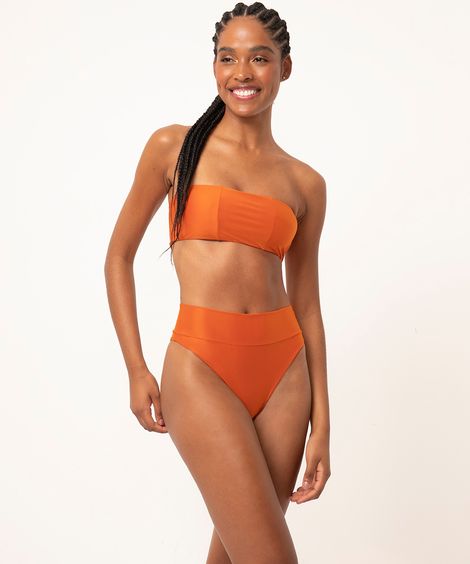 biquíni calcinha hot pants cosmo com proteção uv50 terracota