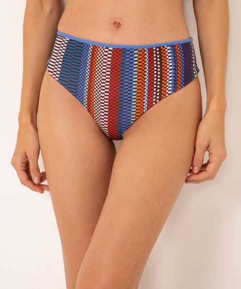 biquíni calcinha tanga hot pants mar cosmo com proteção uv50 azul