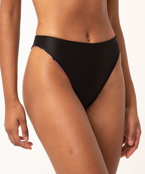 biquíni calcinha tanga hot pants areia cosmo com proteção uv50 preta