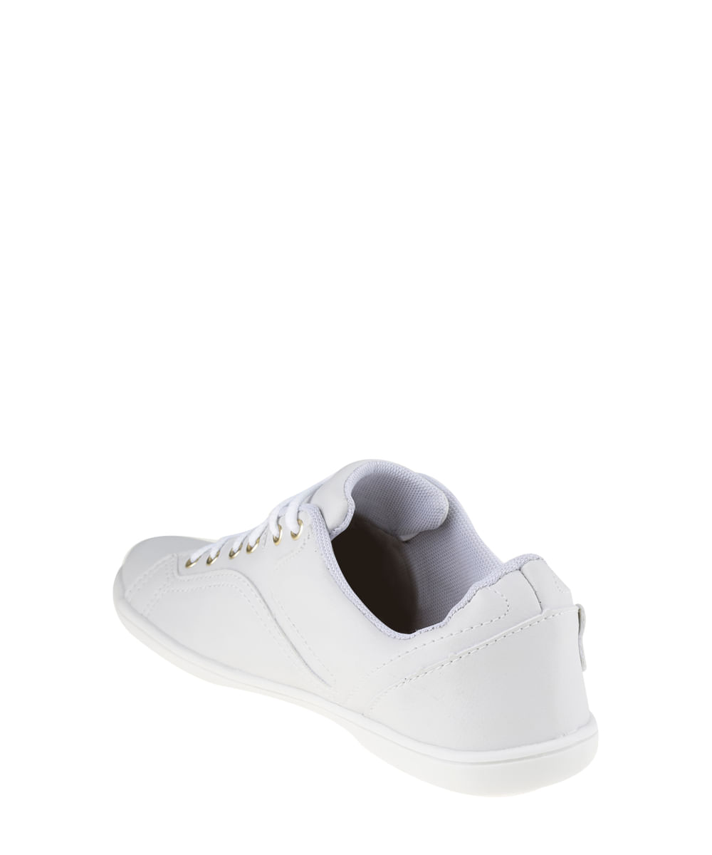 Tênis com Recortes Branco