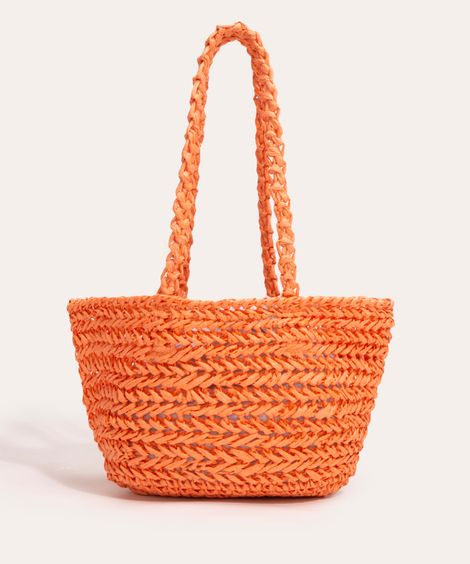 bolsa shopper palha laranja