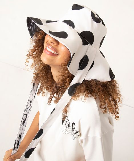 chapéu bucket hat dupla face nalimo off white
