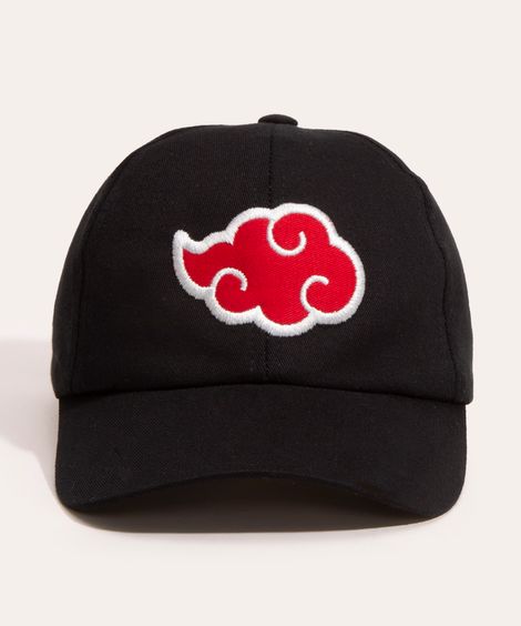 boné infantil aba curva akatsuki naruto preto