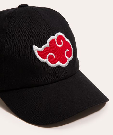 boné infantil aba curva akatsuki naruto preto