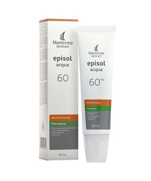 Protetor Solar Facial pele Oleosa Episol Acqua FPS60 60ml