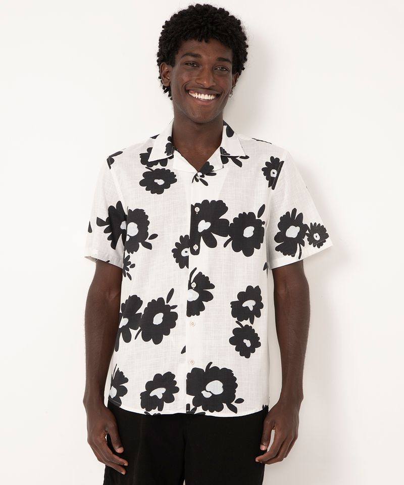 Camisa floral hot sale c&a