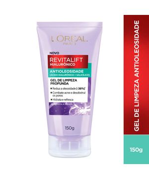 Gel de Limpeza Profunda Antioleosidade L’Oréal Paris Revitalift Hialurônico 150g