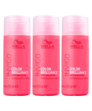 Wella Professionals Invigo Color Brilliance Kit com Três Shampoos 50ml