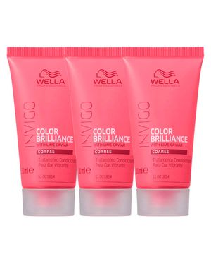 Wella Professionals Invigo Color Brilliance Kit com Três Máscaras Condicionadoras 30ml