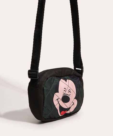bolsa shoulder nylon mickey mouse verde