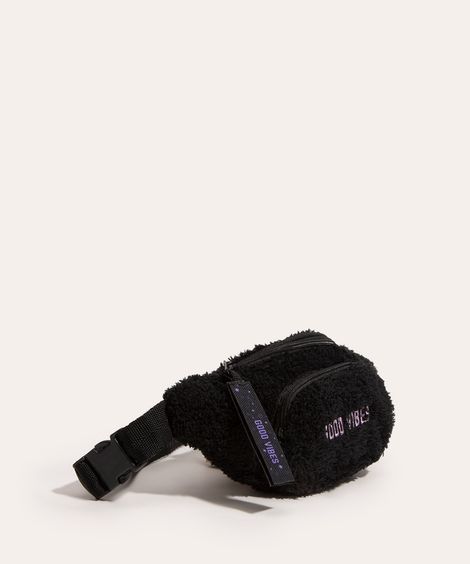 pochete sherpa good vibes preto