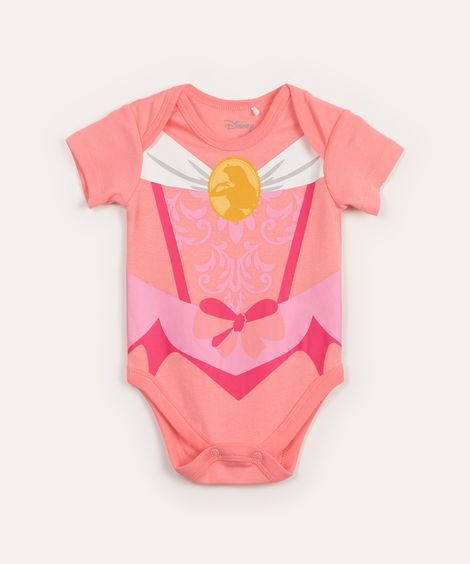 body infantil manga curta princesas rosa