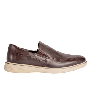 Sapato Masculino Pegada Slip On em Couro Marrom