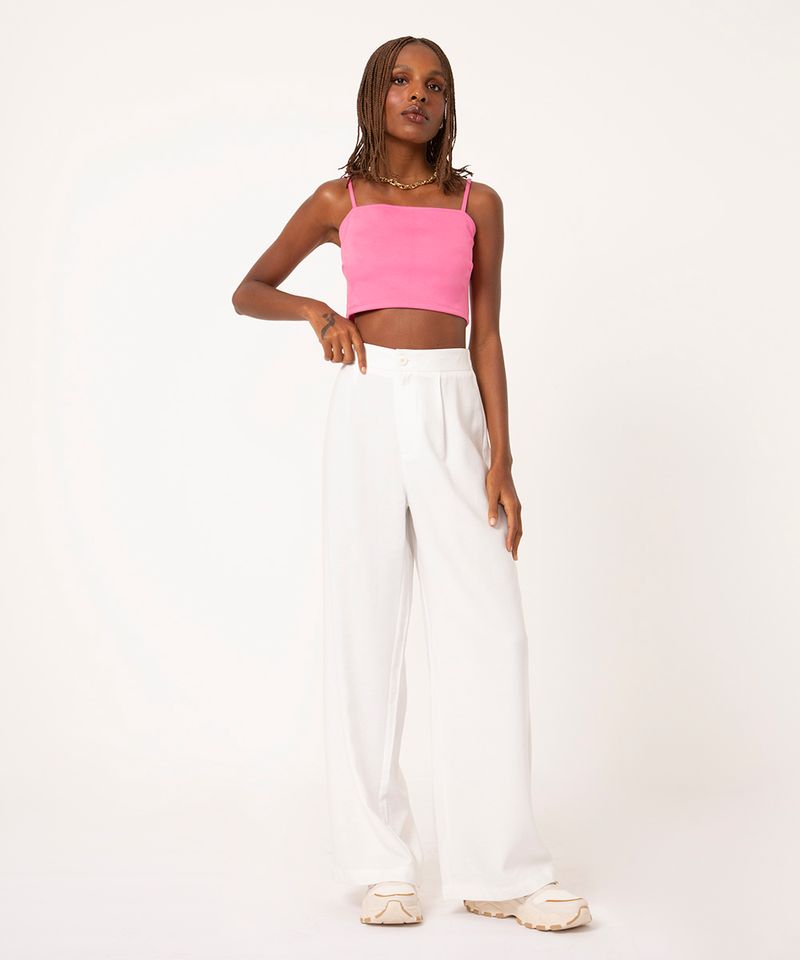 Calça Wide Leg Off White F2022093