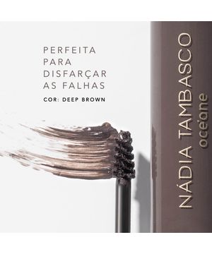 Máscara de Sobrancelha Castanho Escuro Nádia Tambasco By Océane - Brow Definer Deep Brown 5ml Océane