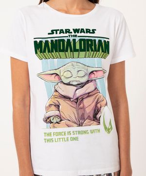 camiseta de algodão mestre yoda star wars off white