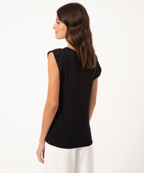 Regata Muscle Tee Feminina Básica Preta