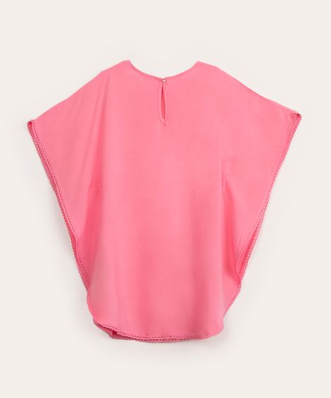 saída de praia infantil rosa