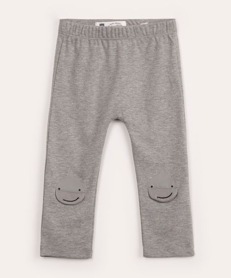 calça infantil tubarão cinza