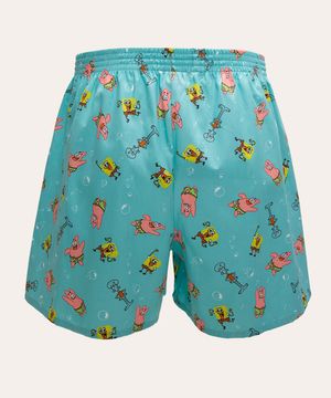 cueca samba canção bob esponja azul claro