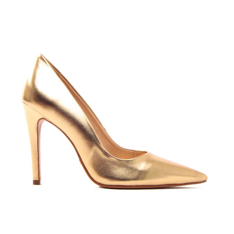 Scarpin cecconello hot sale dourado