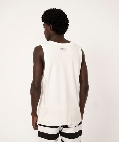 regata de malha nadador off white