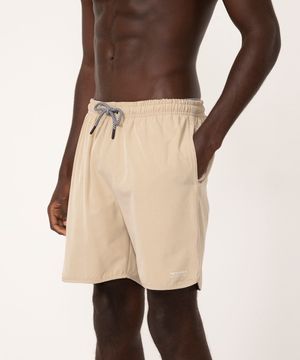 short surf com cordão bege