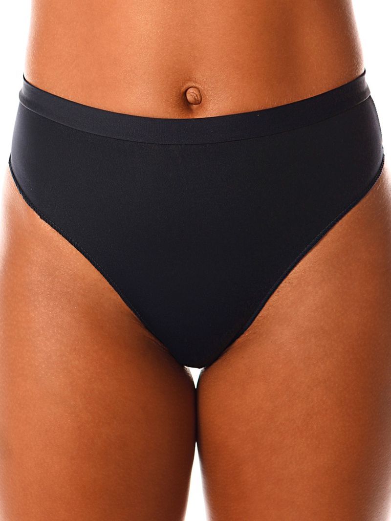  ESTEEZ Black Cotton Underwear - Womens Hi-Cut