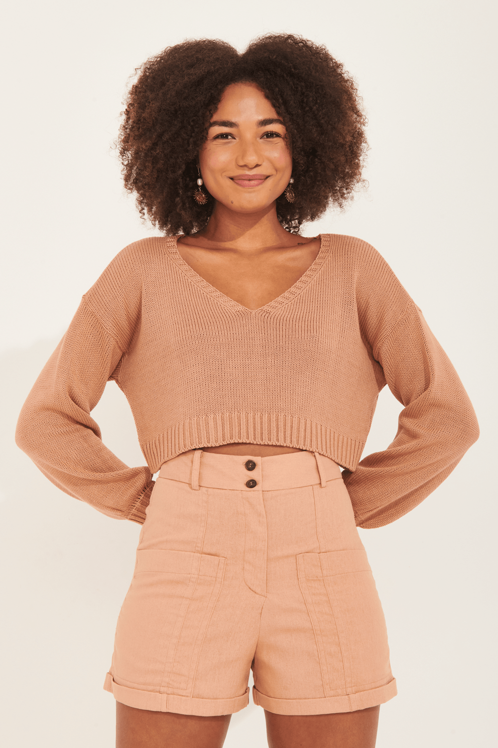 blusa tricot jade garage  Khaki
