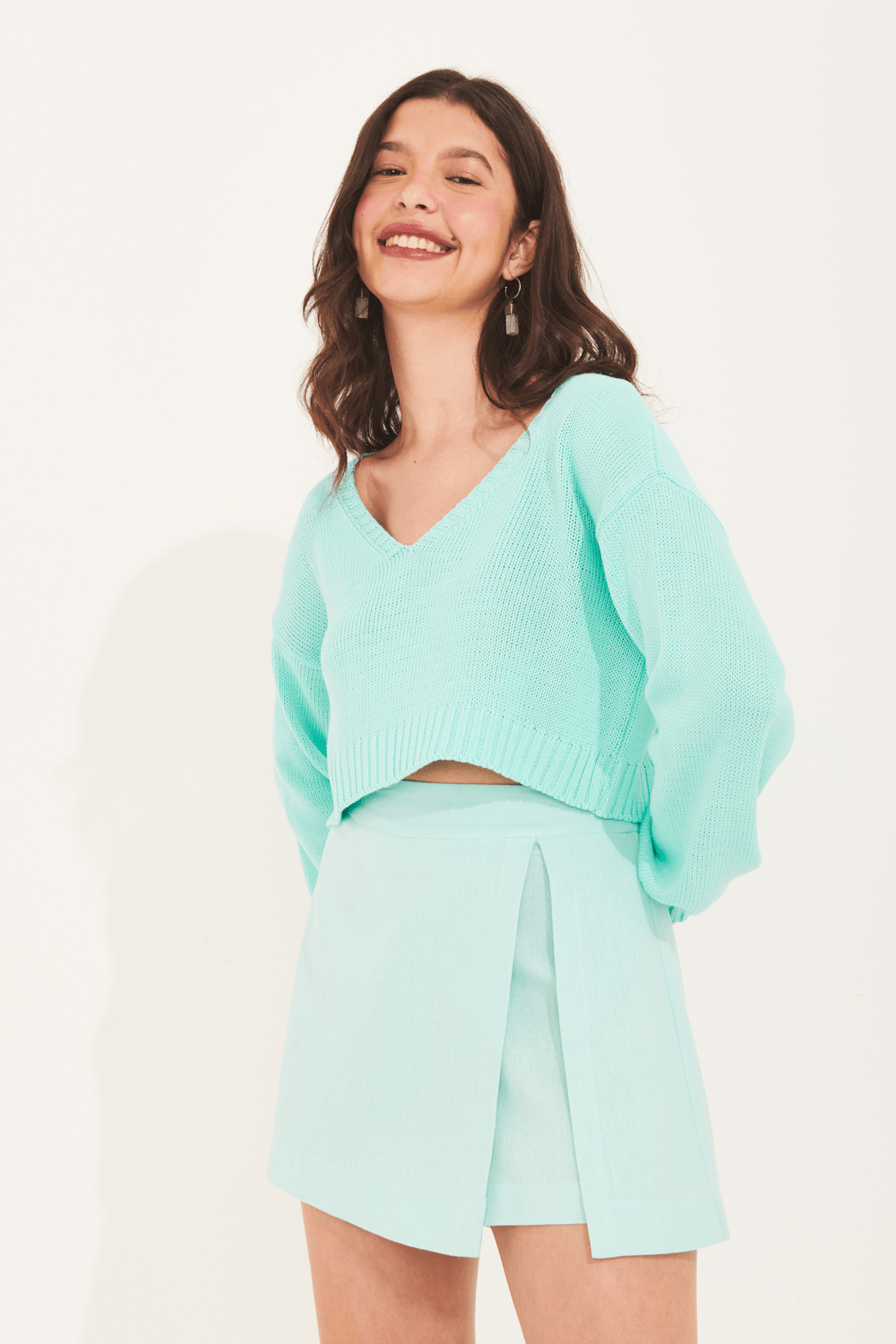blusa tricot jade garage Acqua