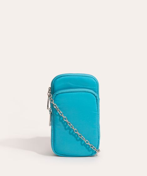 bolsa phone bag de nylon azul