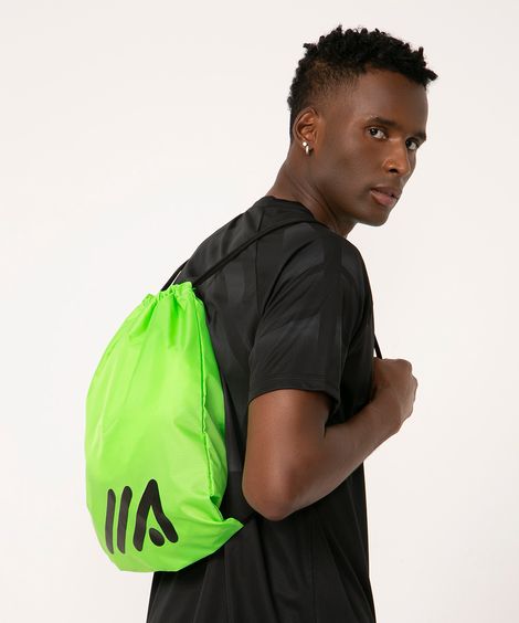 Mochila Saco Esportiva com Cordão Verde