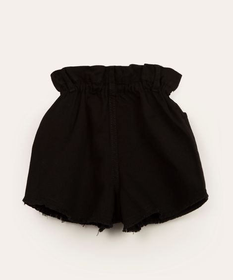 short infantil clochard de sarja preto