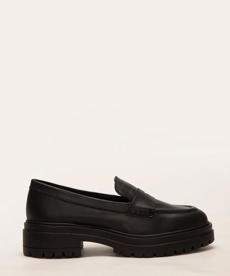 mocassim de couro bottero preto