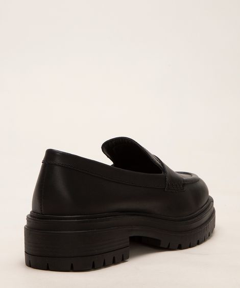 mocassim de couro bottero preto