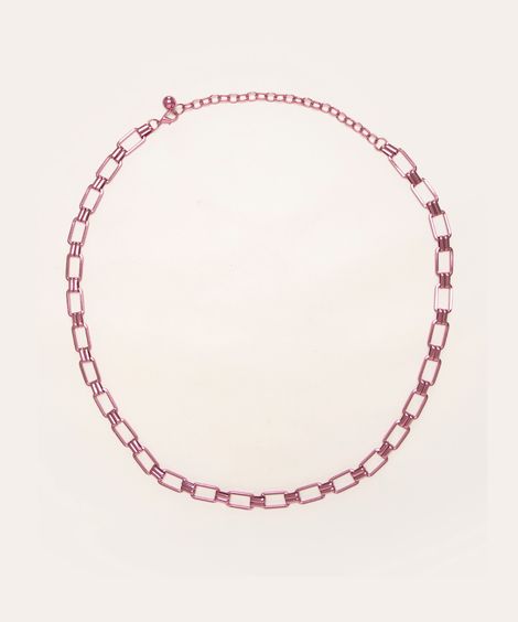 cinto de corrente rosa