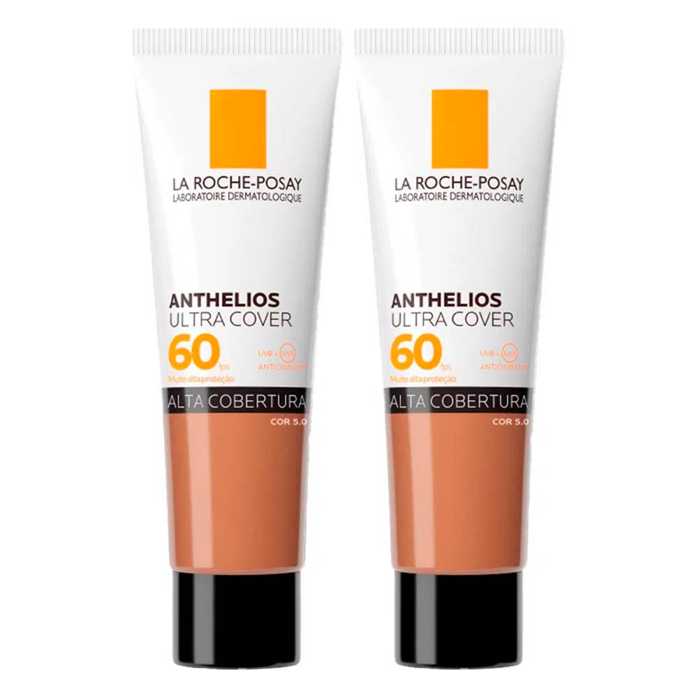 La Roche-Posay Anthelios Ultra Cover Kit com 2 Unidades – Protetor Solar Facial Com Cor FPS60 5.0 – 30g