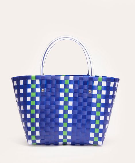 bolsa shopper tressê azul