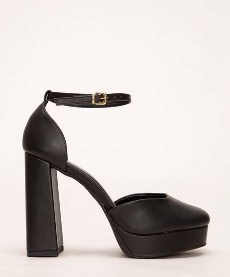 scarpin meia pata oneself preto